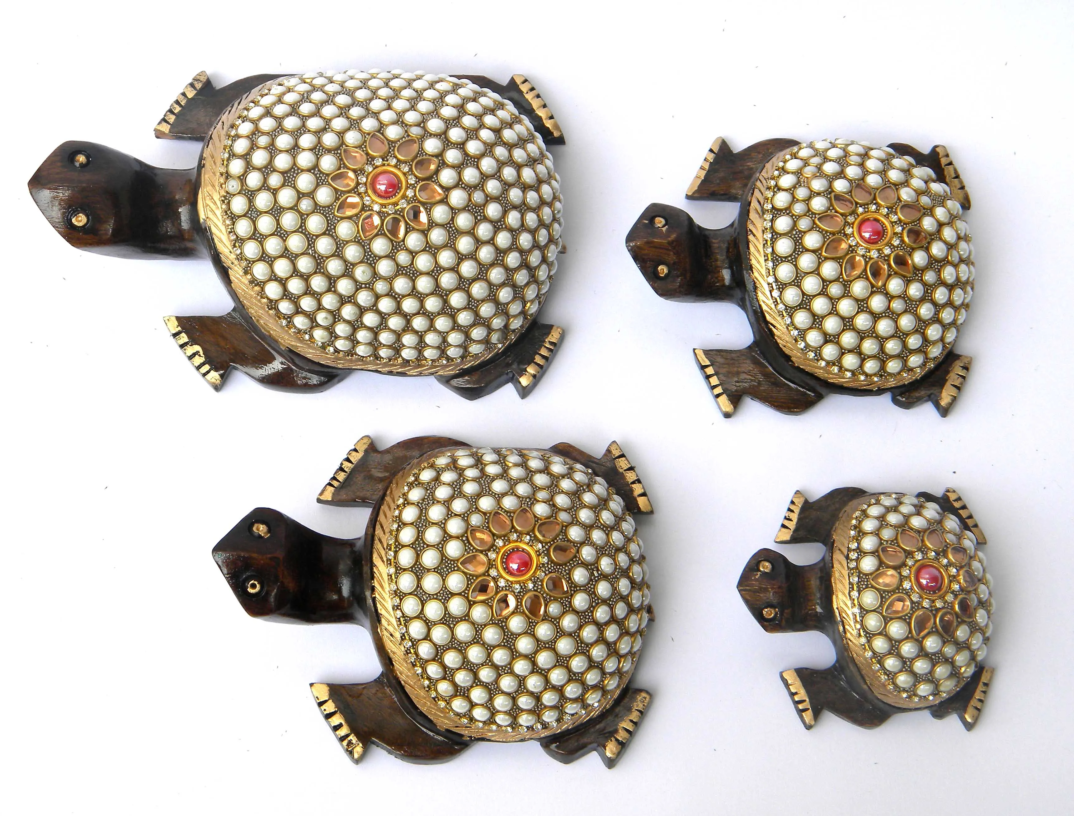 Indian Decorative Metal Aluminium Tortoise and Turtle Statues For Home Decoration Carving Design