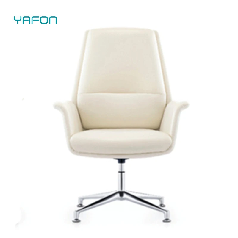 High-End Comfortable Leather Executive Office Chair with Wheels for President or Boss