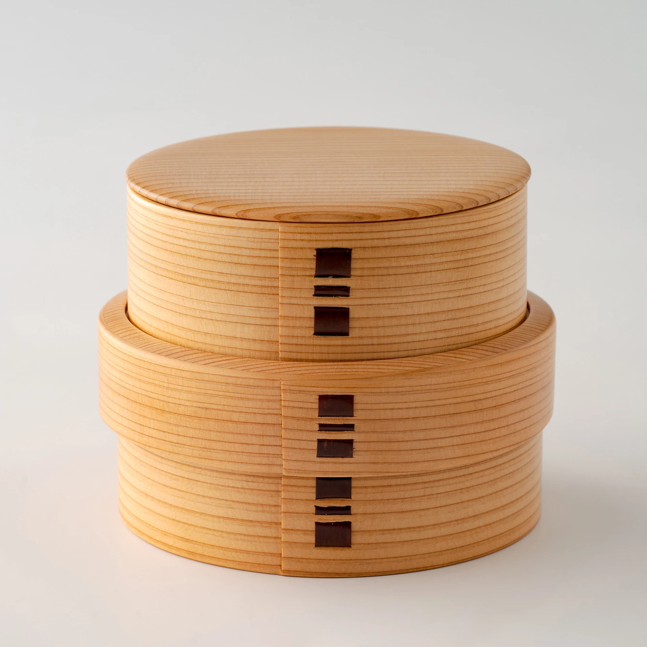 Dual Tier Japanese Bento Lunch Box Lunchbox Wooden Handmade Traditional High Quality Gift Made In Japan