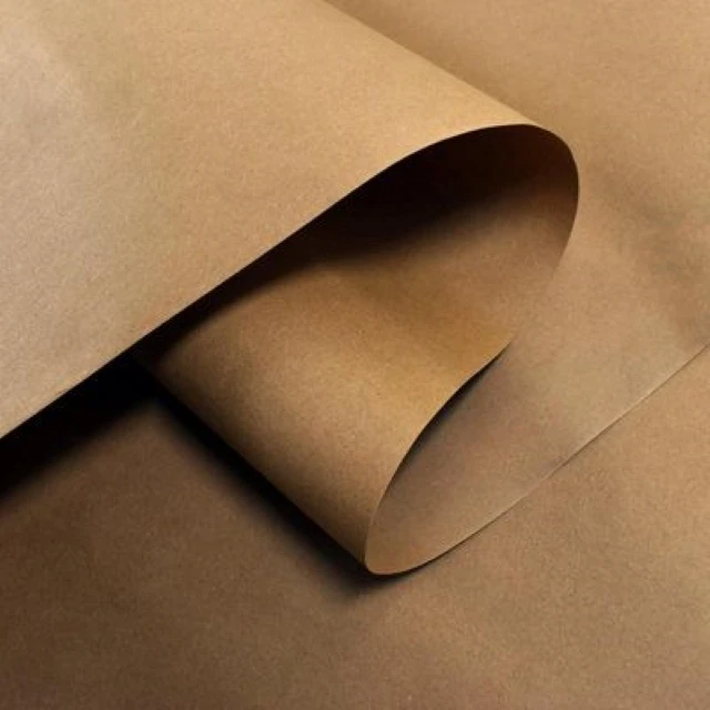 Customizable brown color high quality gloss/matte finish PE coated kraft paper from India Buy At Best Price