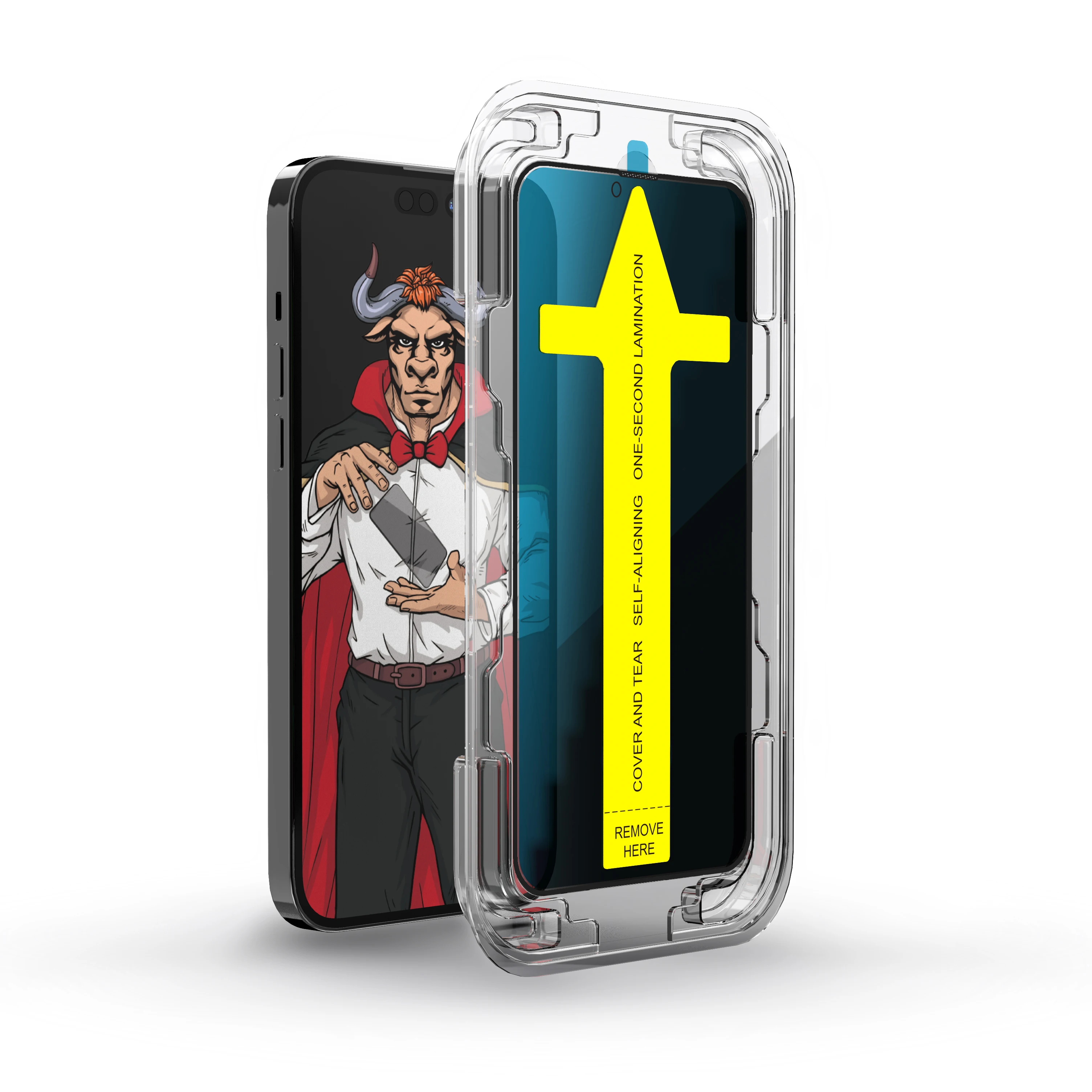 Волшебная коробка Простая установка Анти-шпион закаленное стекло Ailun приватные экранные протекторы для iphone 14 13 12 11 Pro max Мини 6 7 8