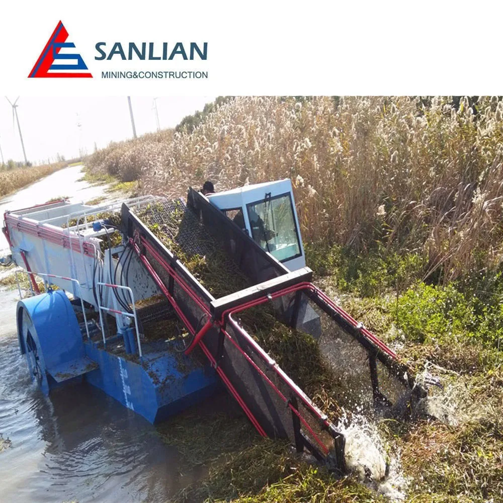 Sanlian New Aquatic plant harvesting boat design/Aquatic plant harvesting services/Water grass harvester
