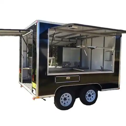 Mobile Tacos Truck Coffee Carts Restaurant Food Truck Custom Size Mobile Kitchen Van Fast Food Trailer