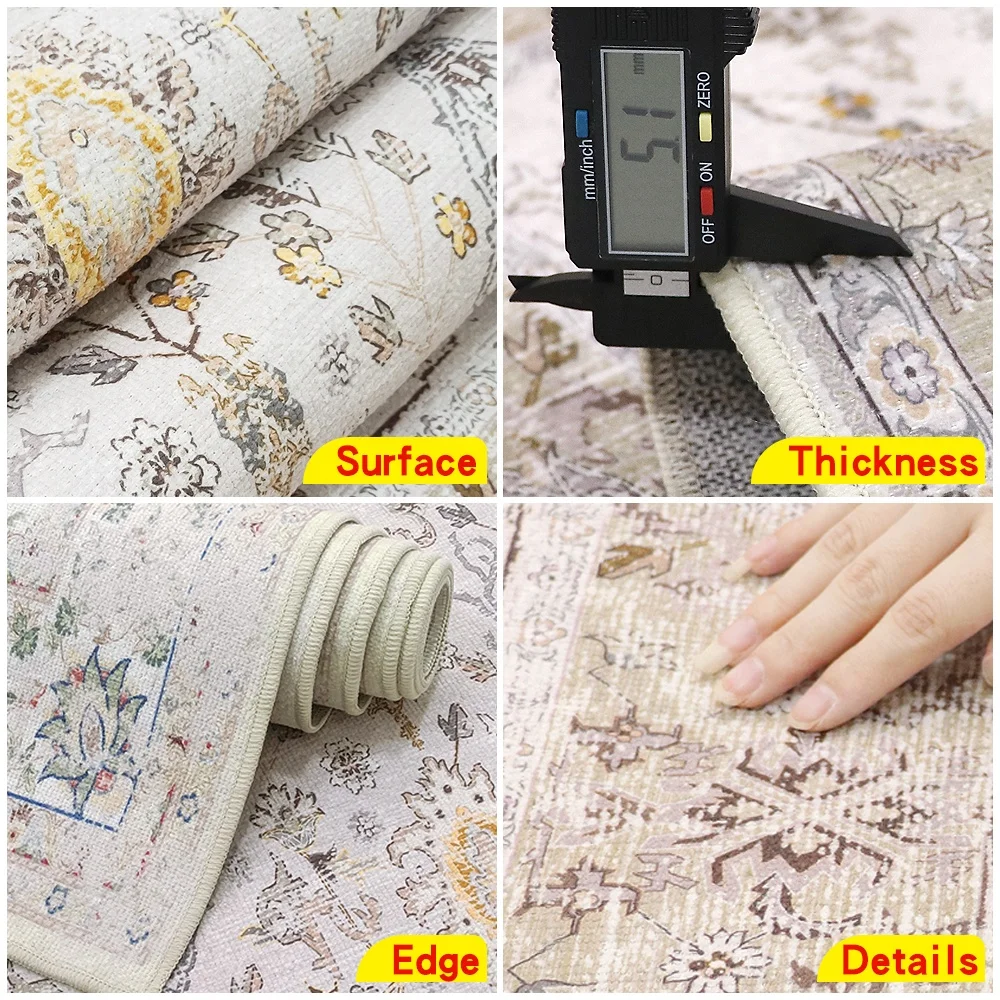 Washable Fluffy Persian Area Rugs for Living Room Carpet Luxury 8 x10