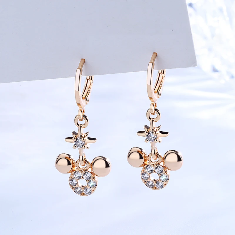 high quality fashion jewelry wholesale designer artificial jewellery mouse earrings for kids girls women