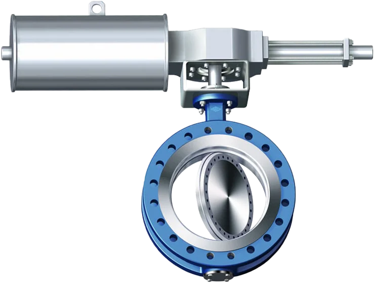 Stainless steel Triple Eccentric Flanged Multi Function Control Marine Butterfly Valve