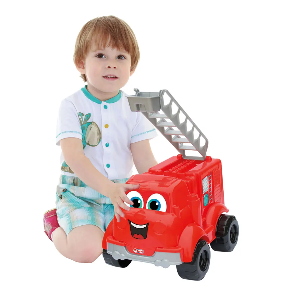My First Fire Truck With 30 Blocks Smart Kid Engaging Building Set Blocks Vehicle Educational Play Whosale Kids Play Sets
