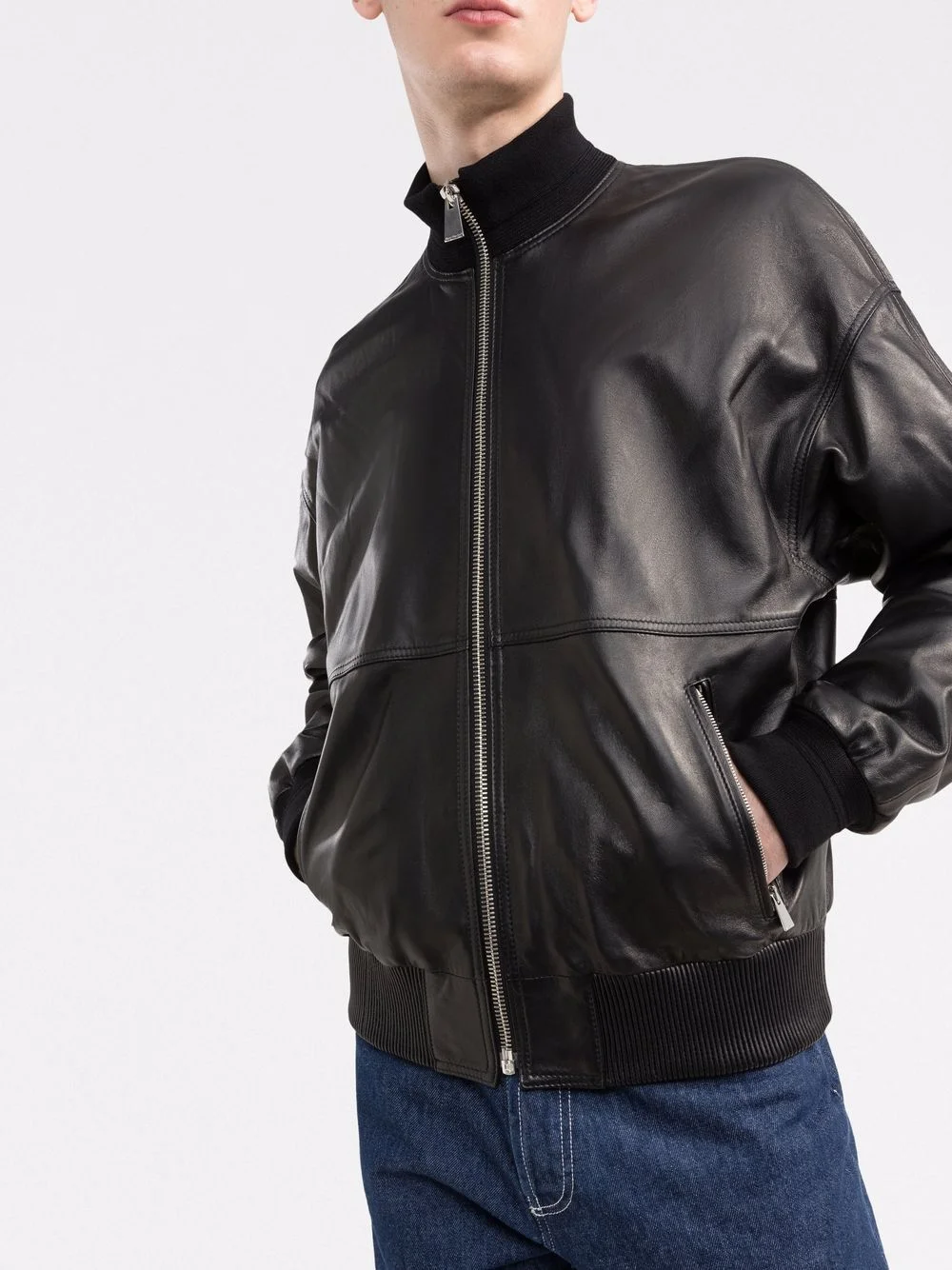 Black Leather Men Customized Sheep leather Beautiful Fashionable Latest Designs New Leather jacket men motorcycle jacket