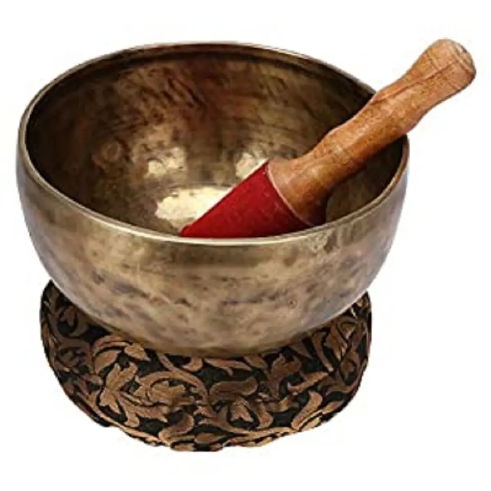 Meditation Nepali Tibetan Singing Bowl Healing Instrument Buddhist Prayer Decor