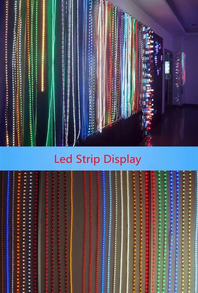 Factory Custom 8w/m 12v 6mm 10mm 12mm RGB Smd 2835 Led Strip Light