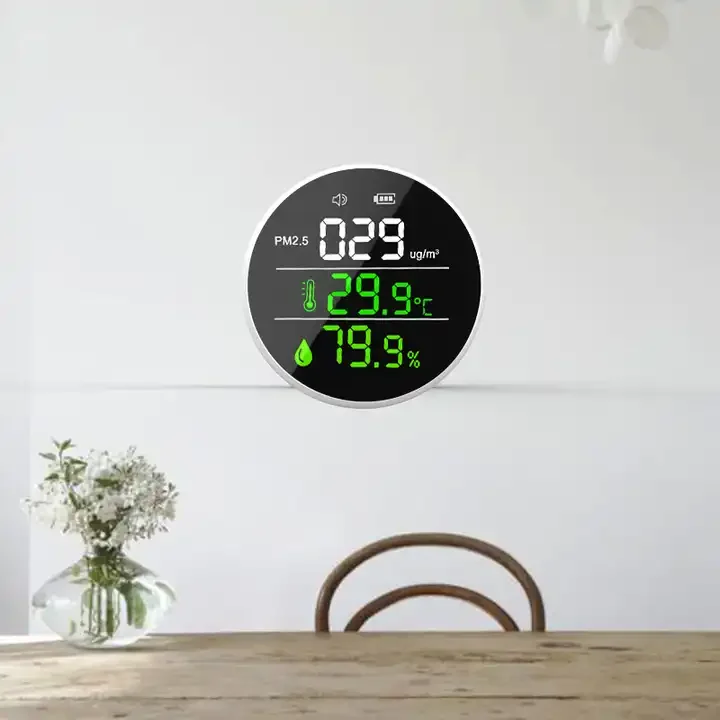 3 в 1 PM2.5 детектор качества воздуха настенный Настольный 2000 мАч перезаряжаемый монитор температуры и влажности