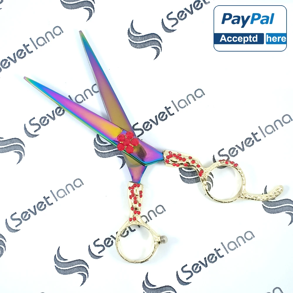 Professional Hair Scissors 6 Inch Hairdressing Scissors for Salon and Home Japan Silver HRC OEM Customized Steel Stainless Style