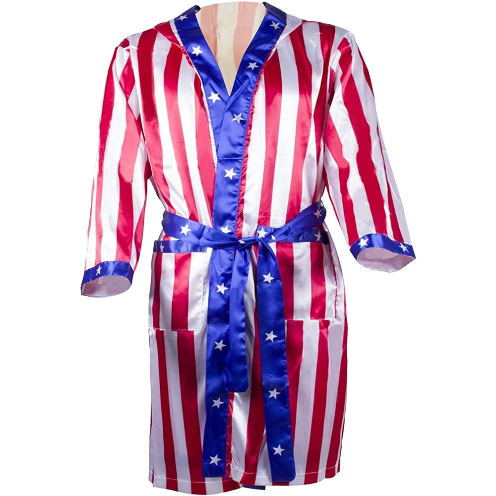 New Arrival Customized Logo Boxing MMA Kickboxing Fighter Robes Boxing Gowns Hooded Robes Unisex Wholesale