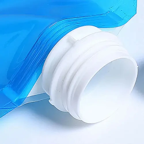 Wholesale 1.5L 3L 5L spout pouch foldable outdoor grains drink plastic bags for water storage with handle