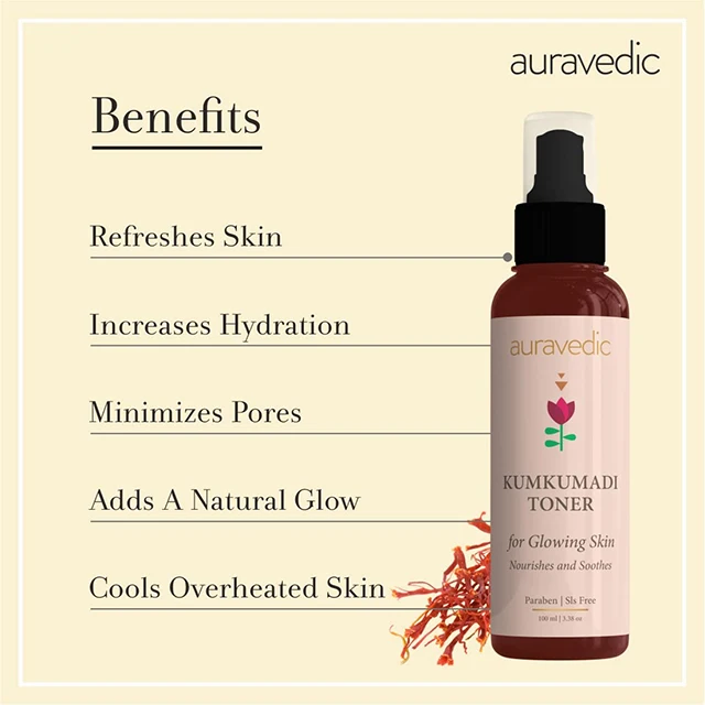 Auravedic Kumkumadi Toner 100ml