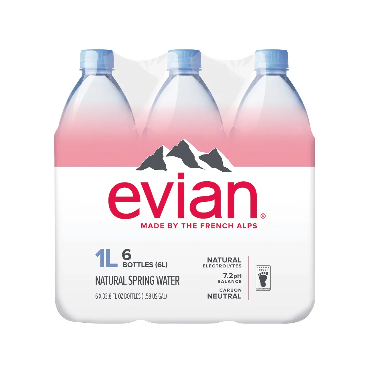 Натуральная родниковая вода Evian (1 5 л/12 ПК) цены на оптовую бутилированную воду evian минеральная 330 мл в бутылке для домашних животных