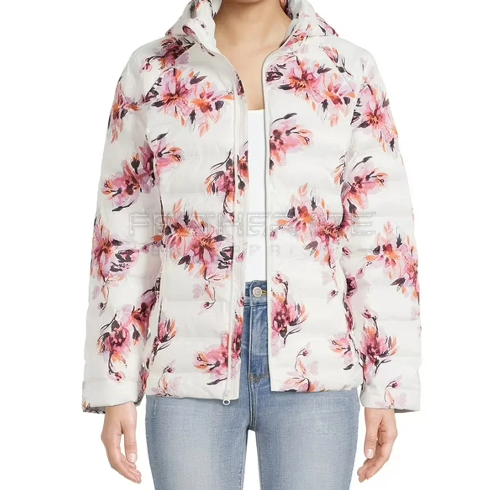 Customized Puffer Jackets New Style Light Weight Women Use Jackets With Cotton Filling Sublimation Puffer Jackets