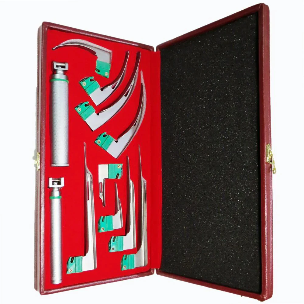 Macintosh fiber optic disposable laryngoscope/laryngoscope set Medical Surgical Equipment Optical Fiber Laryngoscope Set