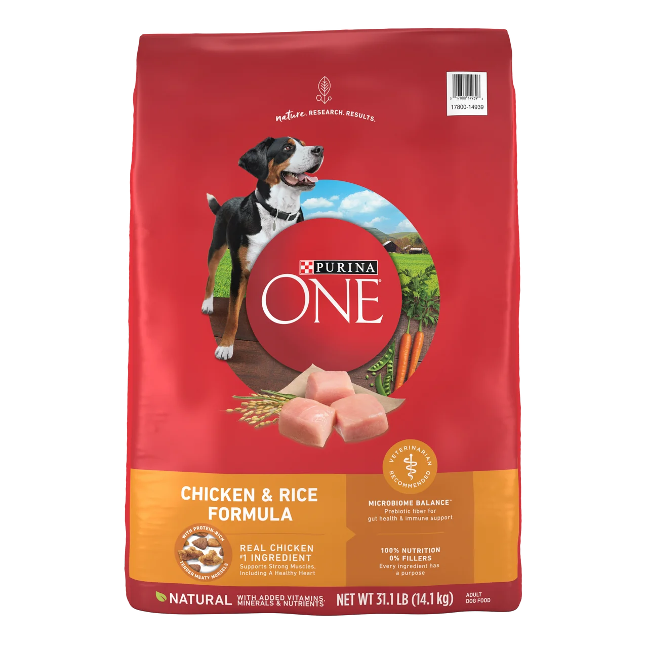 Оптовая продажа натуральный сухой корм для собак Purina ONE Smartblend курица и рис продажи
