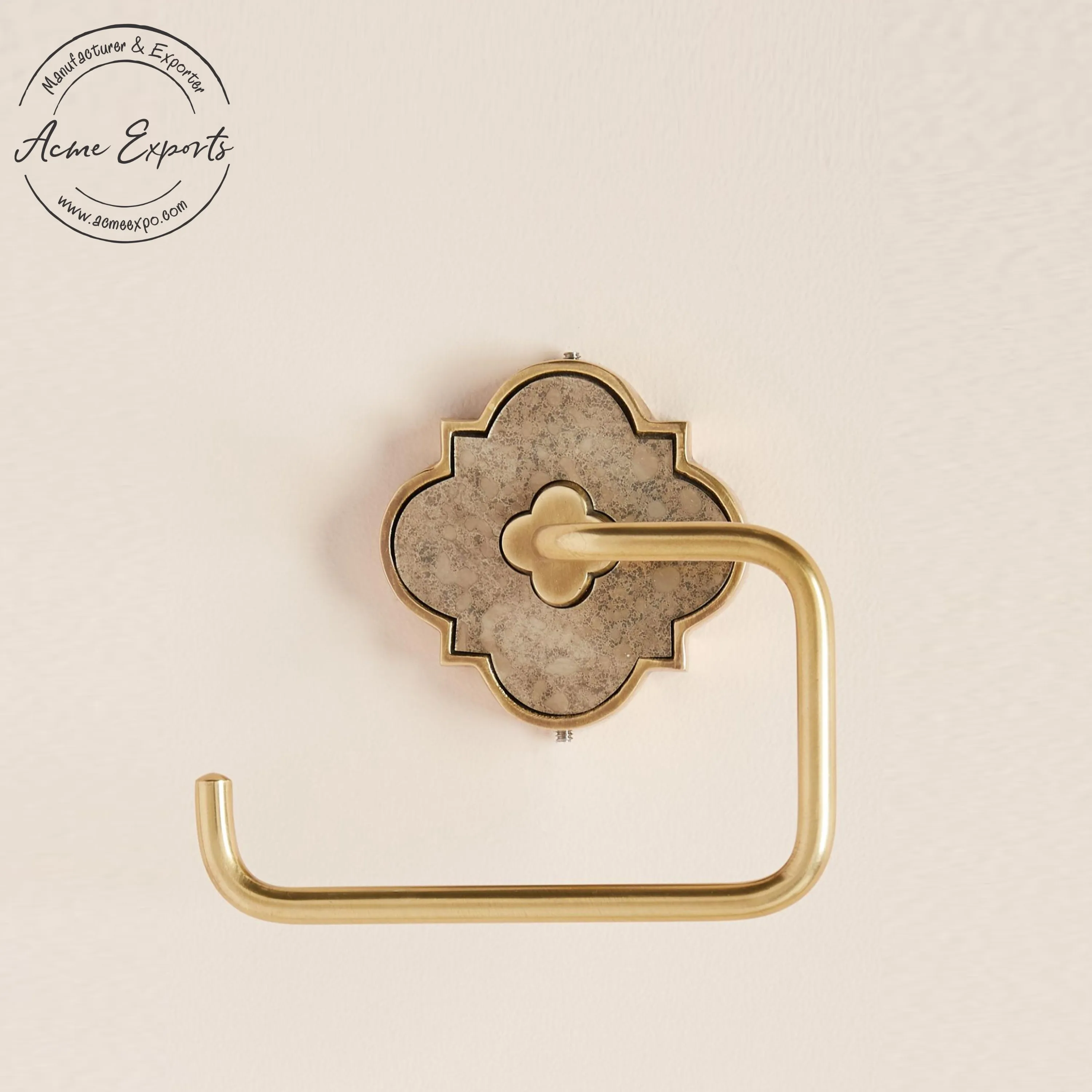 Best Quality Handmade Brass and Acrylic Tissue Paper Holder with Gold Finished  for Bathroom Decoration Toilet Tissue Storage.