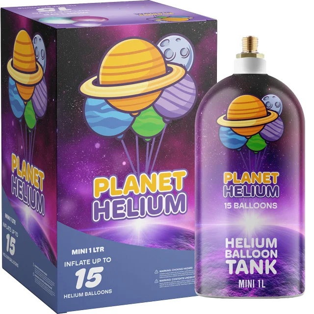 Top Listed Supplier Selling Balloon Use 1L Aluminum Mini Disposable Helium Gas Cylinders for Balloons from Europe Supplier