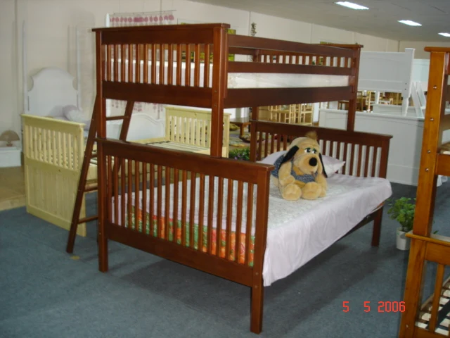 Modern Twin over Twin Bunk Bed for Adults and Kids Wooden Bedroom Furniture from Vietnam Hardwood Bunk Bed for Sale