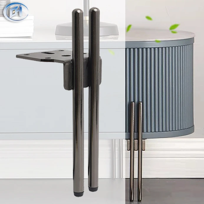 BN Gold Color Sofa Feet Furniture Accessories Legs Metal Black Sofa Legs For Furnitures