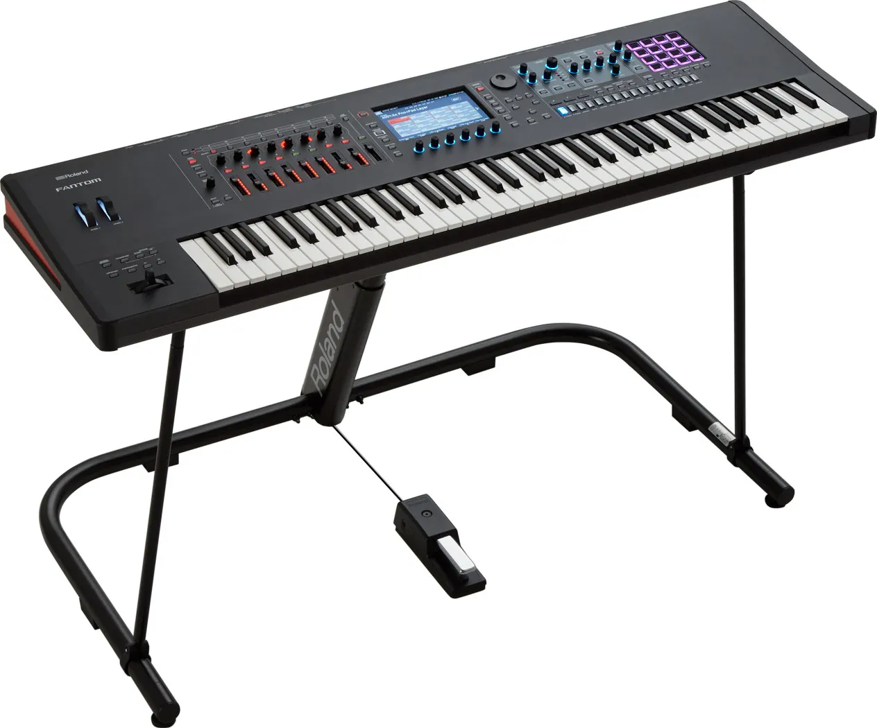 Roland Fantom 8 88-Key Synthesizer Workstation with Z-Frame Stand