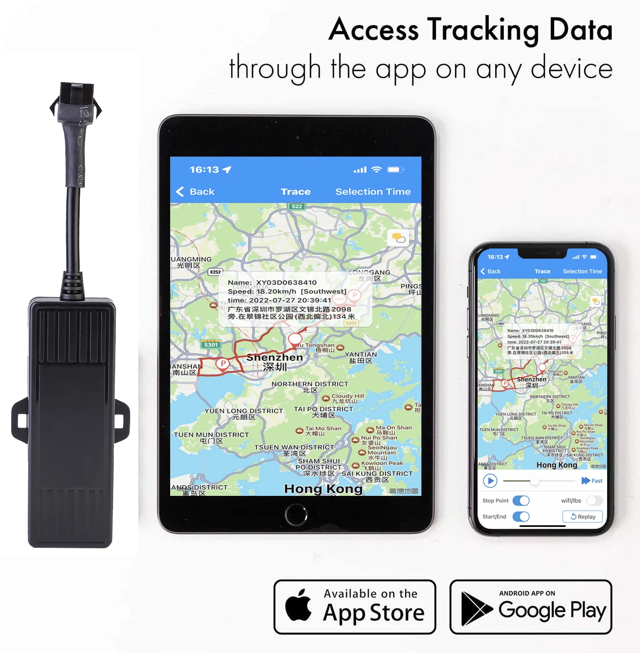 GPS Tracker Real Time Hidden Spy Car Truck Vehicles Tracking Device