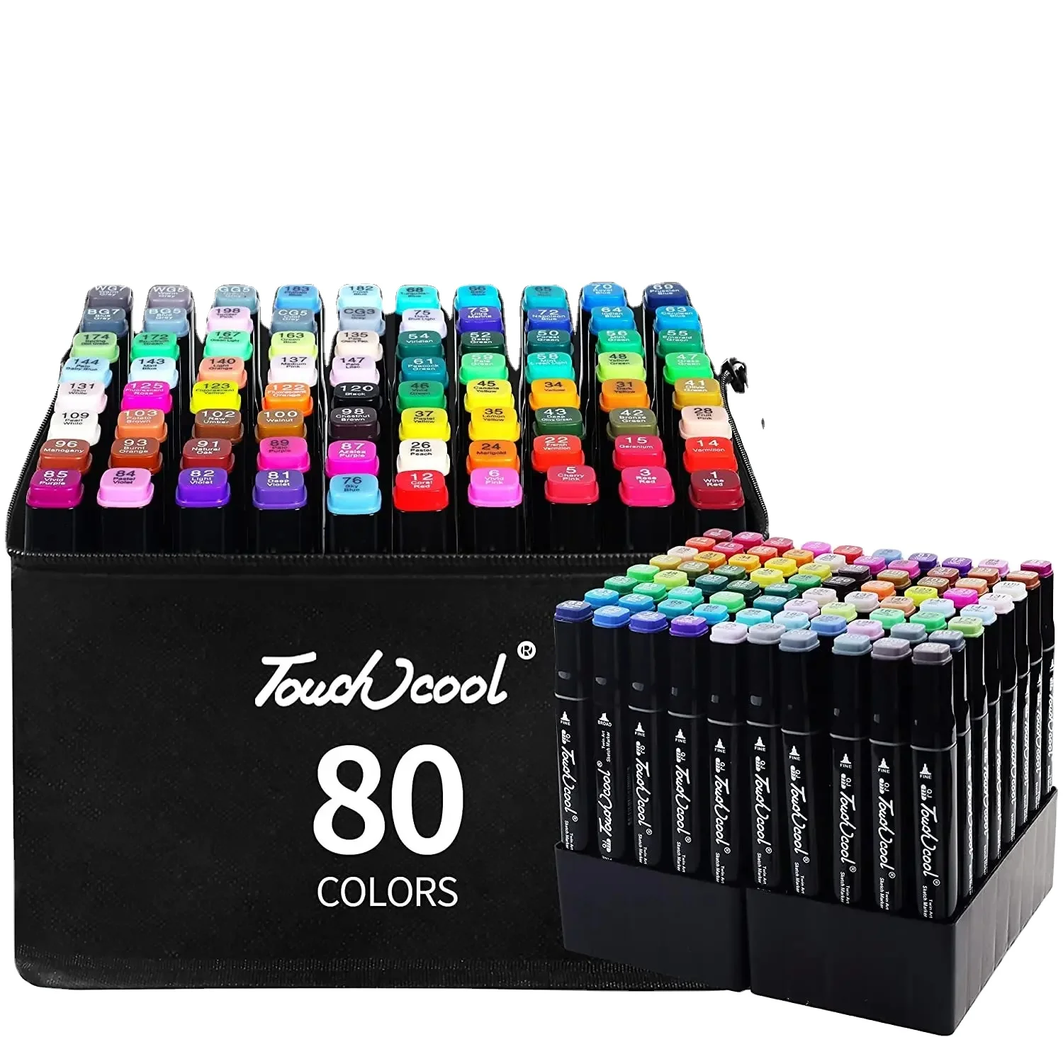 24-80 Colors Oily Art for Draw Double Headed Sketching Oily Tip Based Markers Graffiti Manga School Art Supplies Marker Pen Set