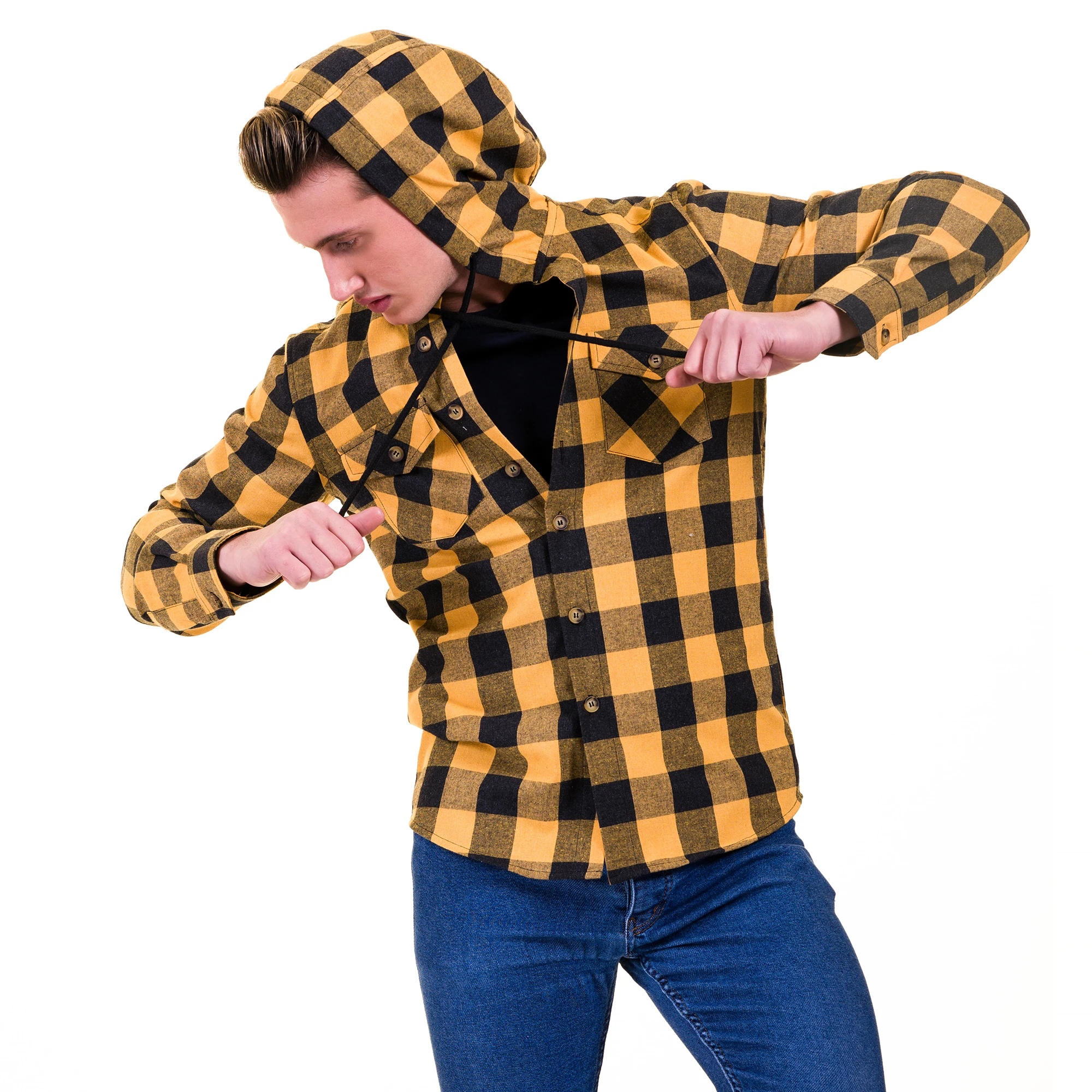 Рубашка с капюшоном umberjack куртка меховой подкладкой зимняя теплая lumberjack рубашка сделанная в Турции толстовки на заказ
