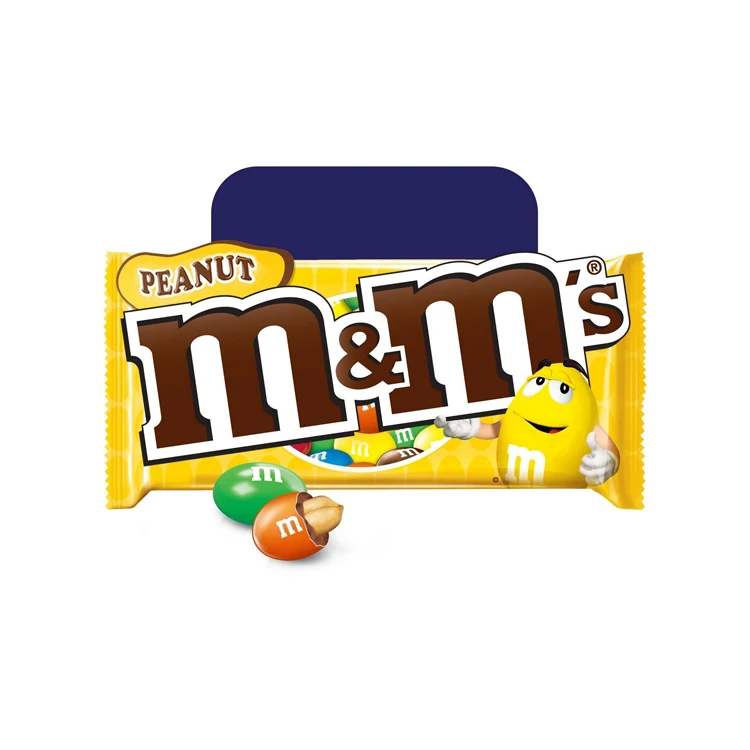 M&Ms Choco Candies Milk Chocolate Beans 30.6g Peanut Chocolate Beans
