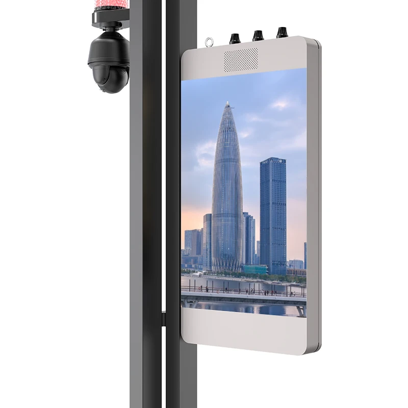 INTEFLY smart pole cloud AI camera pc platform  led ultra thin android network gps advertising player stands display lEd digital
