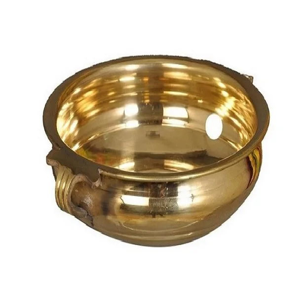 Modern Theme Metal Urli Diya Pack of 3 With Brass For Interior Home Decor Diwali Bowl Diya For Home Decoration