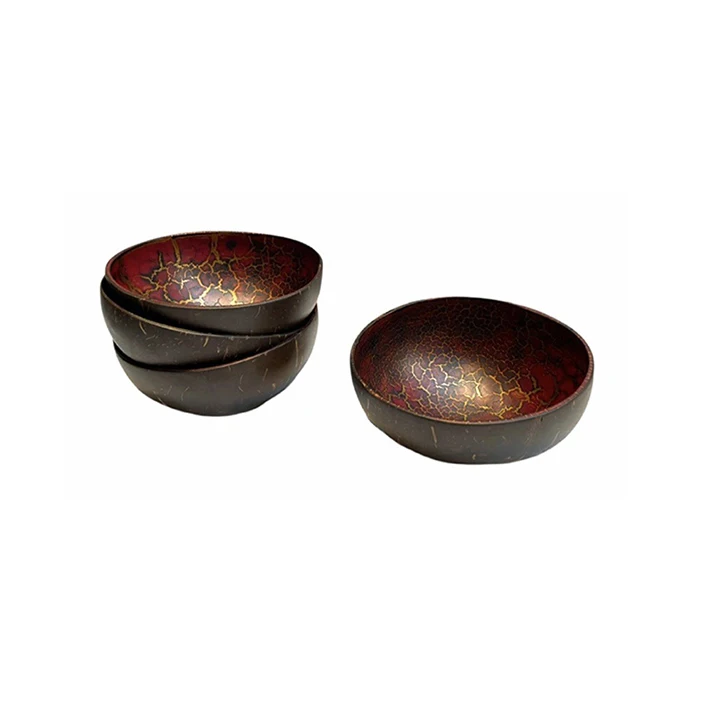 Wholesale eco-friendly thailand coconut bowls vietnam handcrafted coconut bowl sets for tableware