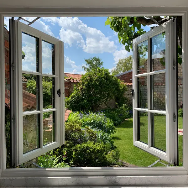 2024 High Quality Aluminum Casement Window Double Clear Tempered Glass Sliding Open Style Sound Heat Proof Easy Installation Use