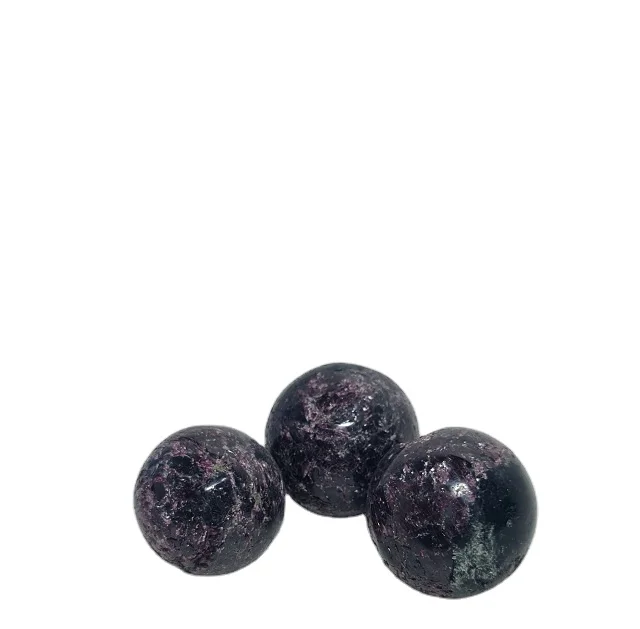 High Quality Purple Flashy Labradorite Gemstone Ball Spheres Natural Polished Purple Garnet Crystals Decorative Love Style Agate