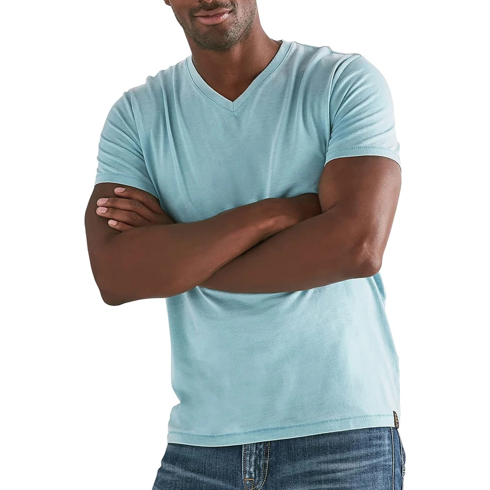 High Quality Cheap V Neck T Shirts Men Custom best selling V-neck T-shirts Custom Logo Design Shirt For Men
