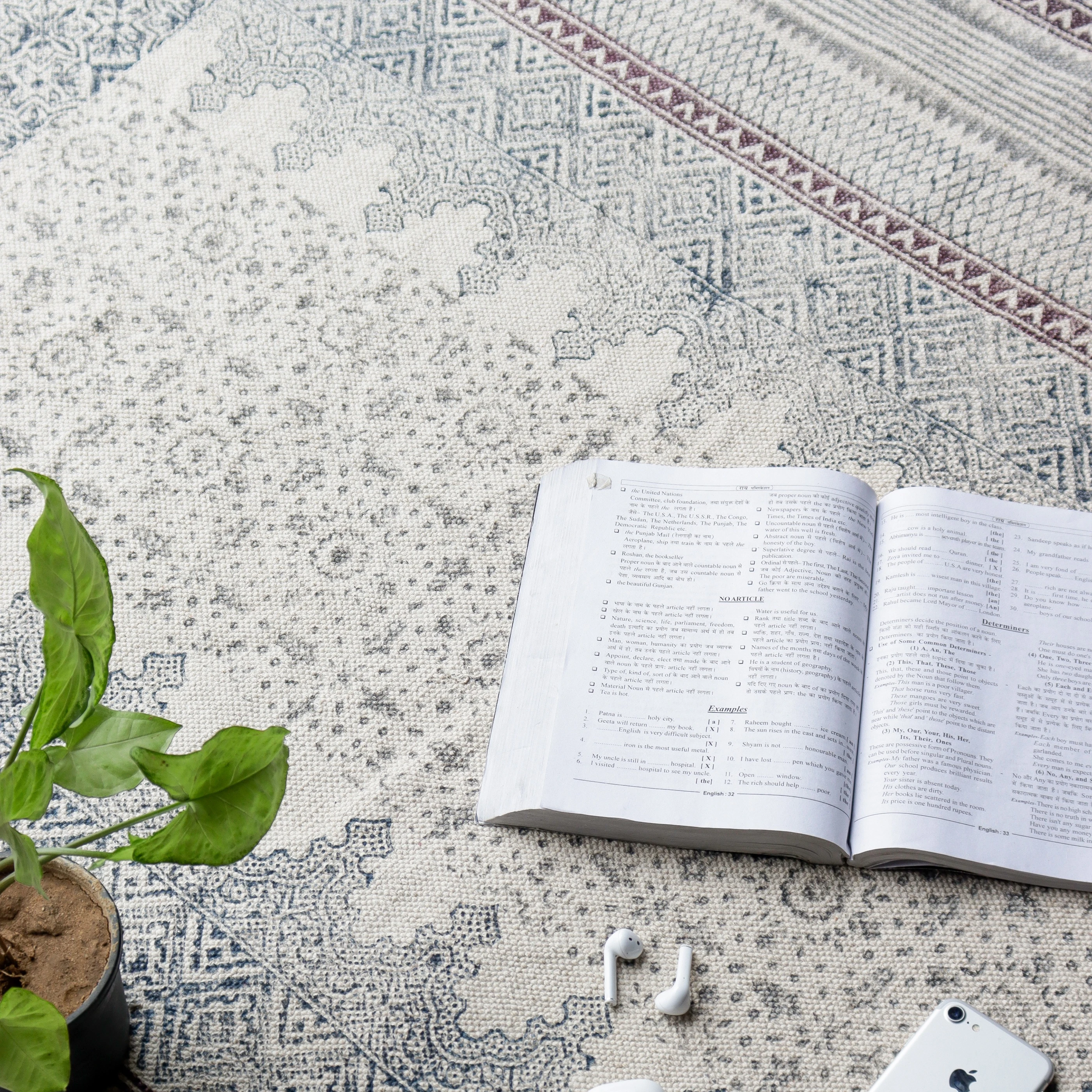 Cotton Kilim Outdoor Carpets 100% Cotton Material Carpets Dhurries , Mats Hand Block Print Rugs for Living Decor and Garden Rugs