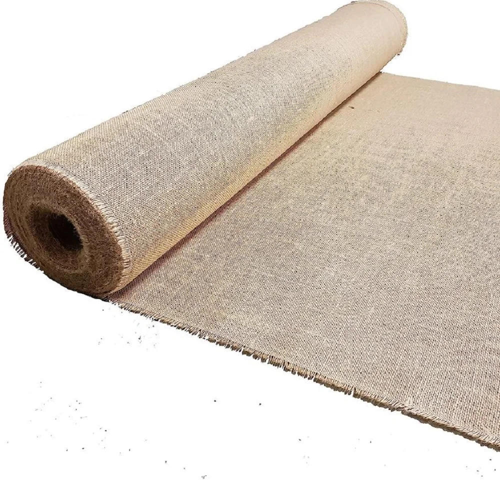 100% Jute Fabric Wholesale price Eco-friendly Sacking Cloth Jute Wide Woven Hessian Factory Manufacturer From Bangladesh