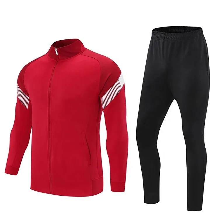 Factory High Quality Sportswear 100% Polyester Football Men and Women Tracksuit Training Tracksuit 300 GSM Tracksuit