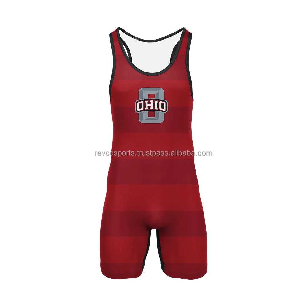 New arrival maroon wrestling singlet with custom heat transfer logo make your own wrestling singlet youth XS wrestling singlet