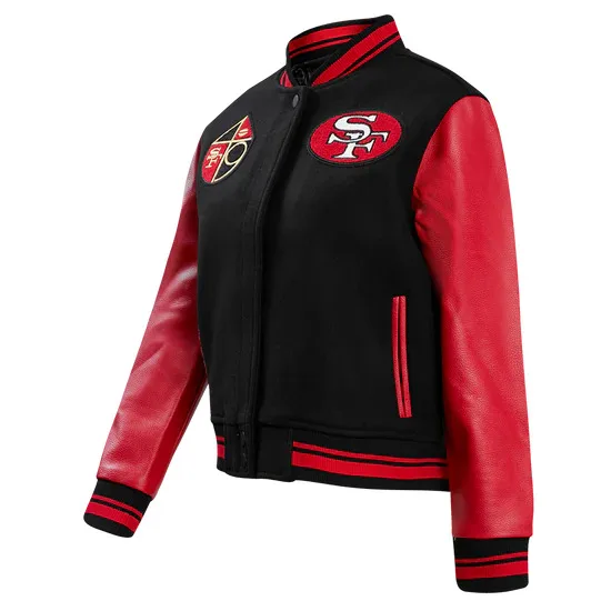 Классическая Женская куртка в стиле ретро NFL SAN FRANCISCO 49ERS