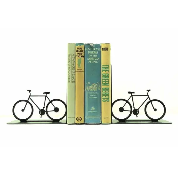For Sale Bicycle Bookends Set of 2 For School Home Office Desk Organizer Decorative Bookends In Wholesale