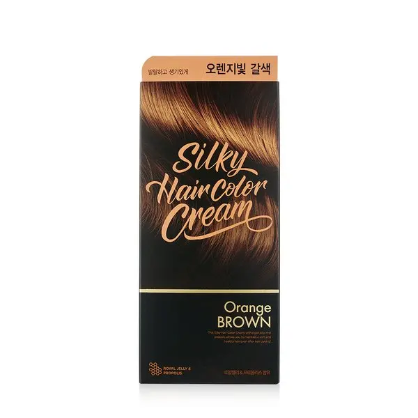 New Arrival Hot Selling Korean Hair products Product Wholesale THE FACE SHOP Stylist Silky Hair Color Cream Orange Brown 130g