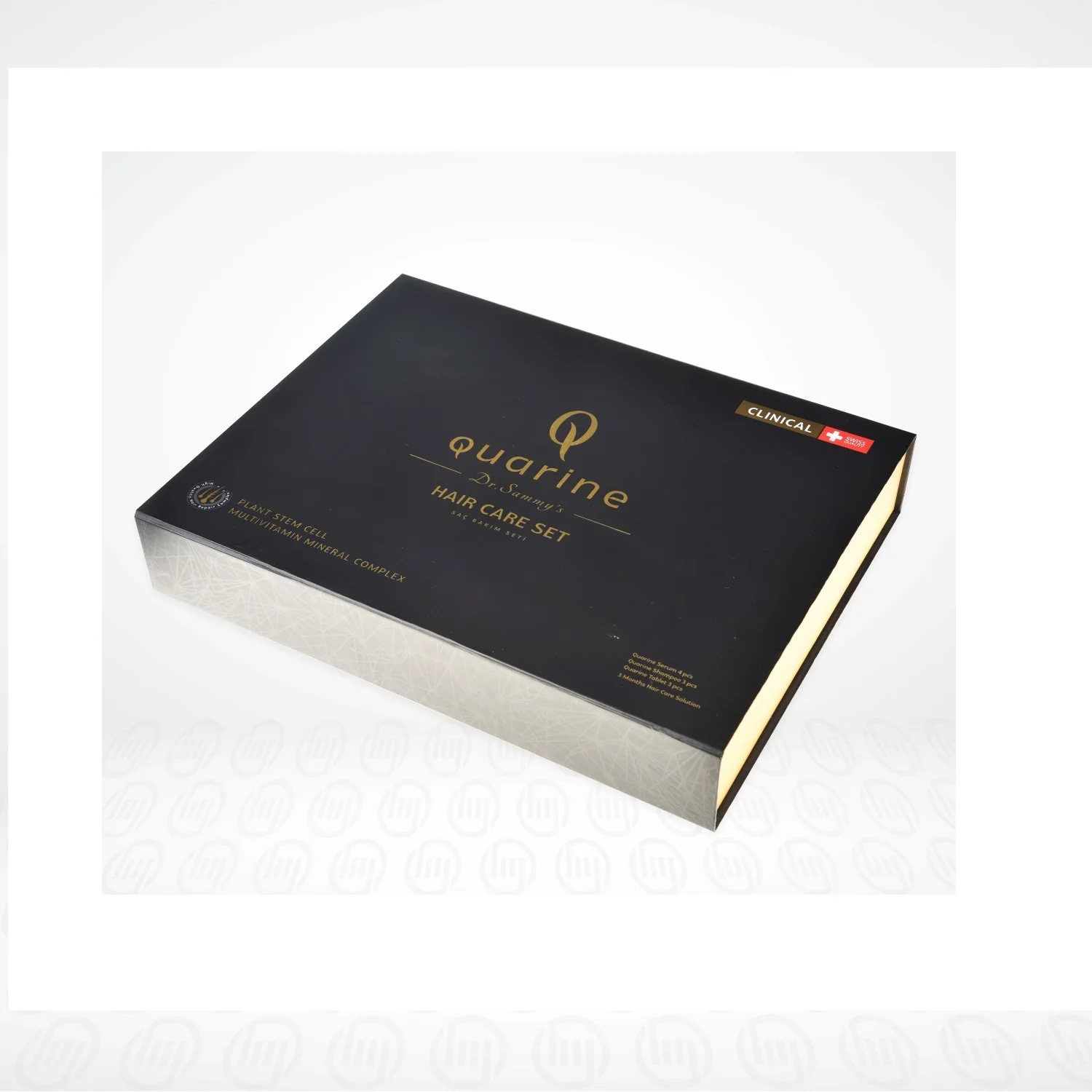 Rigid box with eva foam  cheap hi quality manufacturer hair care set grey board Laminating