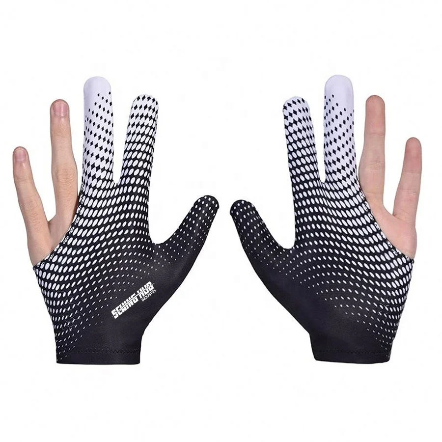 Three Finger Cue Customizable Snooker/Billiard Training Sport Hand Protector Breathable Stretchable for Winter Sports Shooting