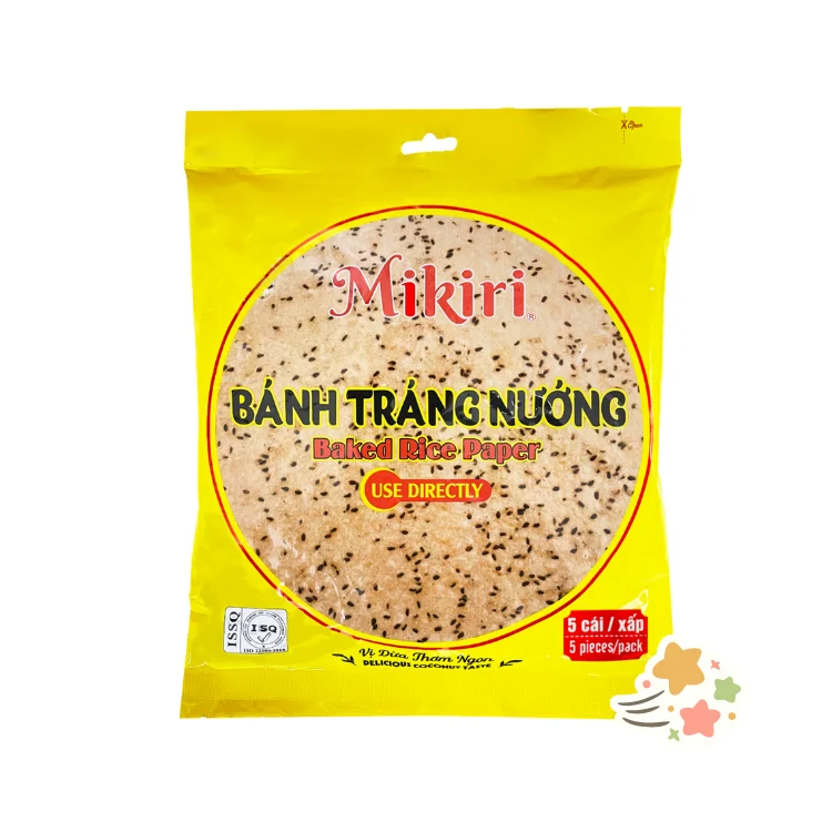 Tasty Snacks Ready to Eat Rice/Paper Rice Cracker Crispy Cracker 130 Gram Ingredient Rice Flour Coconut Packing 5 Pieces/ Bags