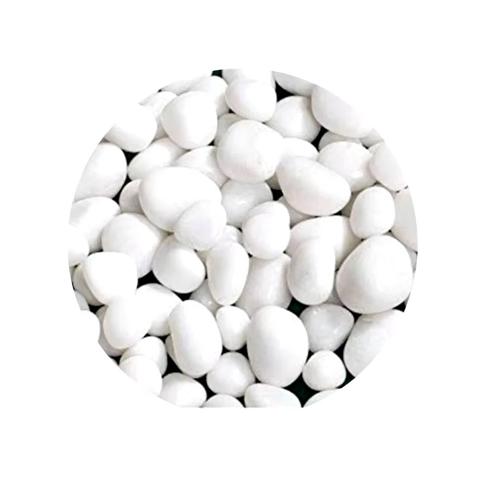 Hot Selling Highly Polished Natural White Cobble Pebbles Stone Industrial Design Style for Outdoor Landscaping Wholesale Price