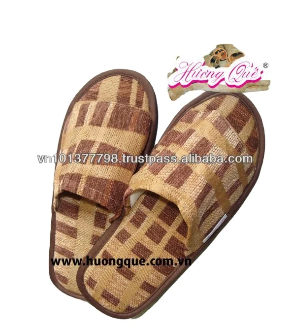 Cinnamon fabric slippers for winter